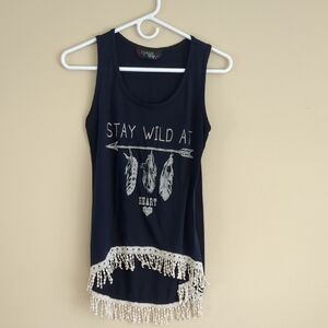 Small Say Anything "Stay Wild At Heart" Tank Top
